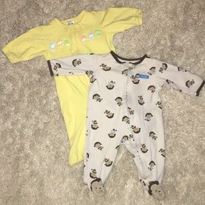 Cotton monkey footies